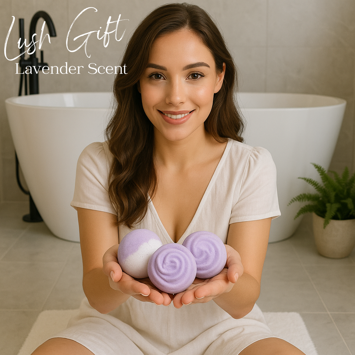 EvolutionUSA Lavender Dreams Bath Bombs for Women, 12 Sparkly Flower Shaped Lavender Bath Bombs, Lush Gift for Mother's Day, Easter, Birthday or Self Care, Aromatherapy Bathbombs, Organic Bath Balls
