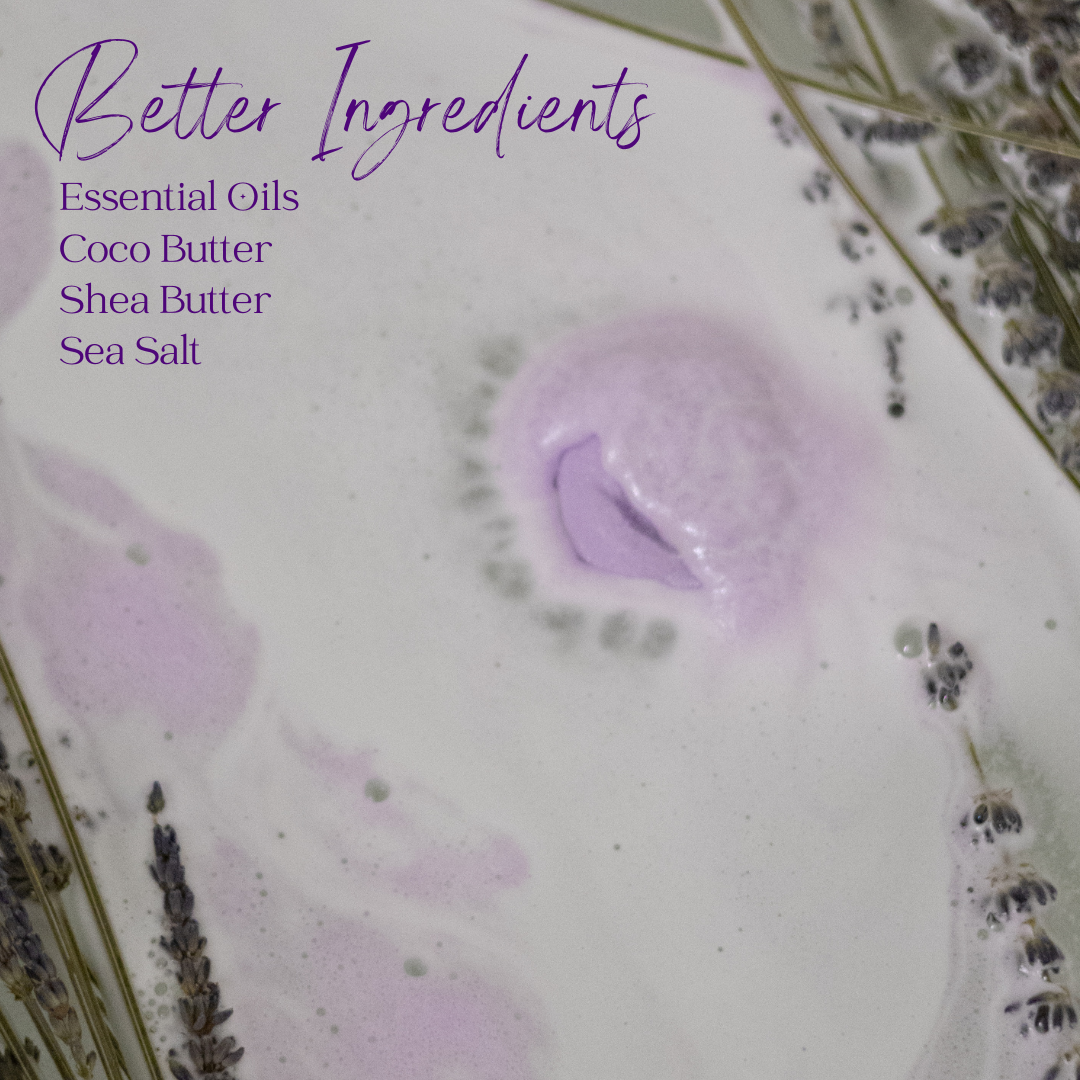EvolutionUSA Lavender Dreams Bath Bombs for Women, 12 Sparkly Flower Shaped Lavender Bath Bombs, Lush Gift for Mother's Day, Easter, Birthday or Self Care, Aromatherapy Bathbombs, Organic Bath Balls
