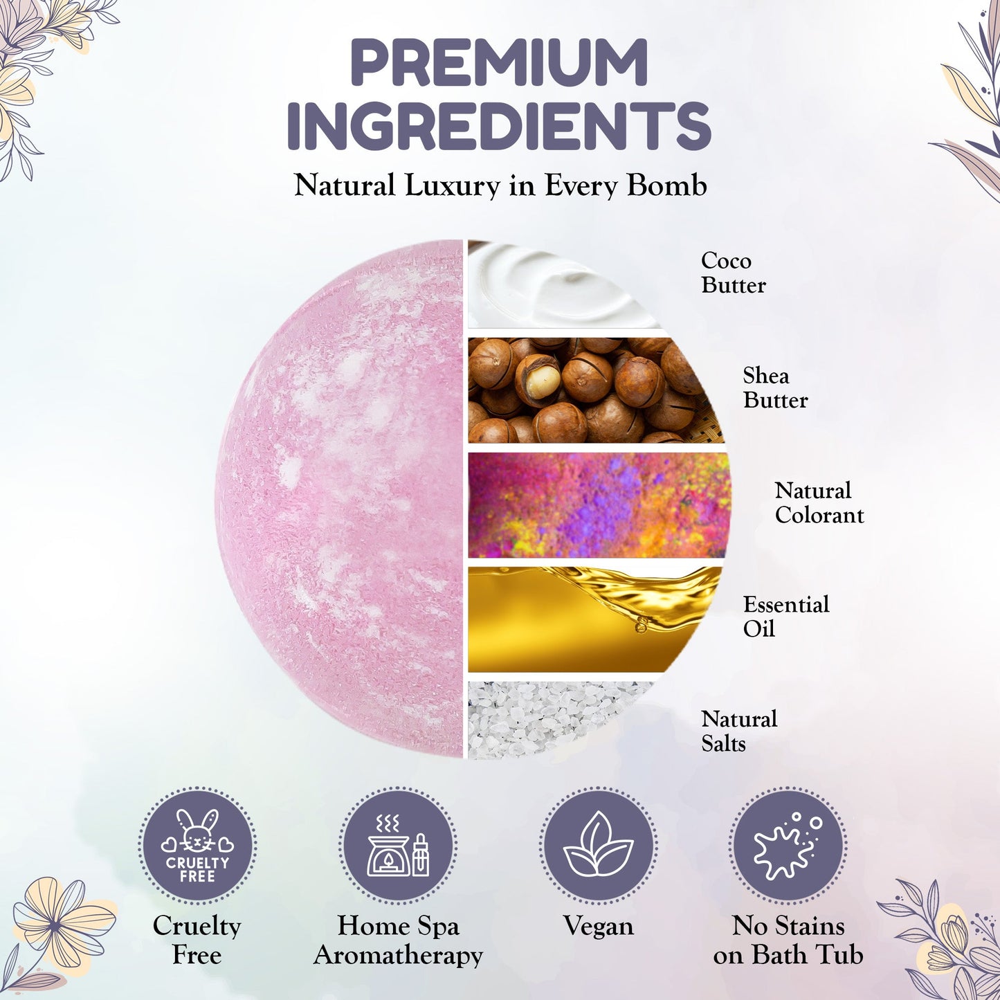 EvolutionUSA 12pc Mother's Day Bath Bombs for Women, 12 Beautiful Bath Bombs for Mom, Thoughtful Mother's Gift of Luxury & Relaxation, Gorgeous Bath Balls Set, Lush Bath Bombs, Gift Set Women