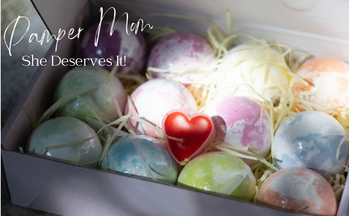 EvolutionUSA 12pc Mother's Day Bath Bombs for Women, 12 Beautiful Bath Bombs for Mom, Thoughtful Mother's Gift of Luxury & Relaxation, Gorgeous Bath Balls Set, Lush Bath Bombs, Gift Set Women
