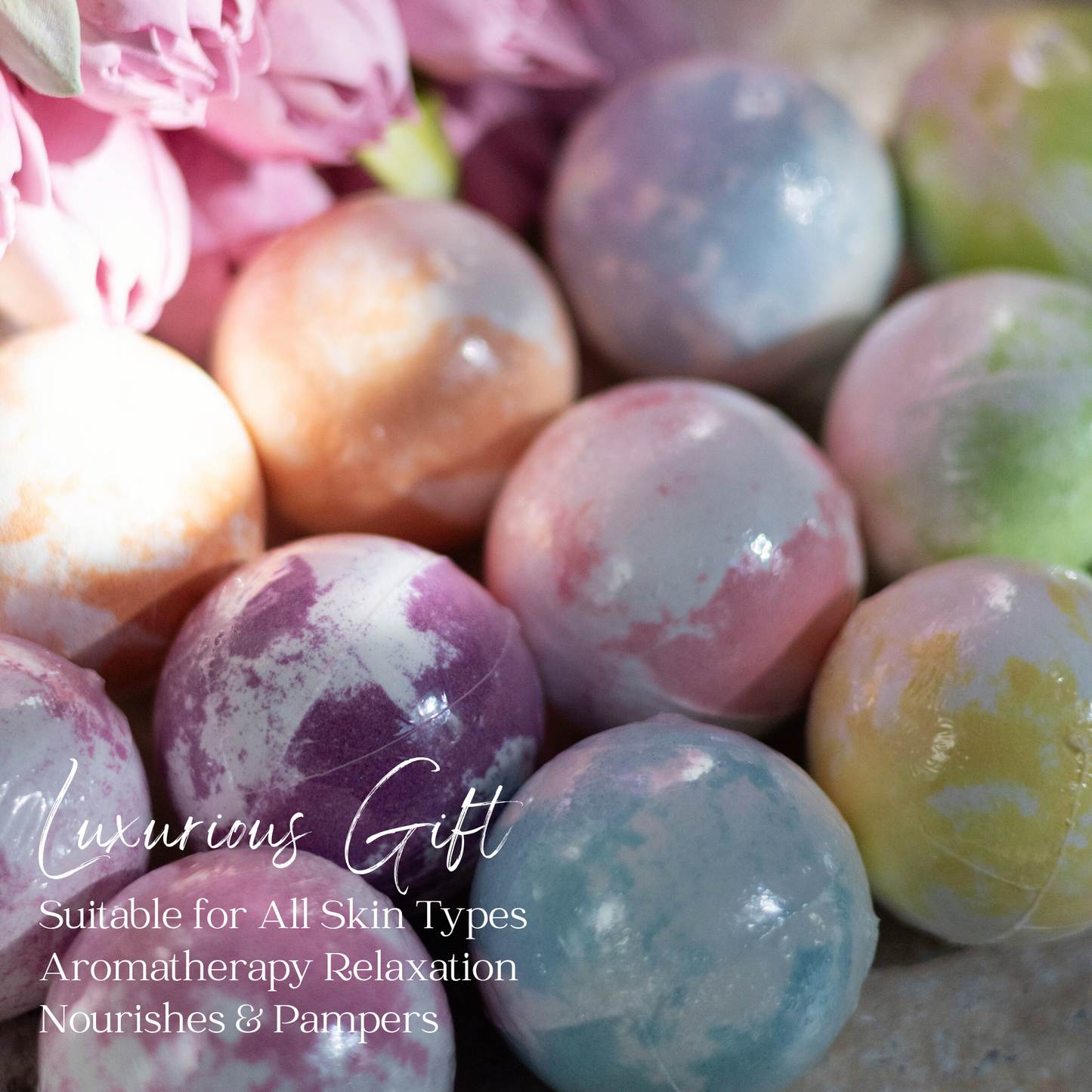 EvolutionUSA 12pc Mother's Day Bath Bombs for Women, 12 Beautiful Bath Bombs for Mom, Thoughtful Mother's Gift of Luxury & Relaxation, Gorgeous Bath Balls Set, Lush Bath Bombs, Gift Set Women