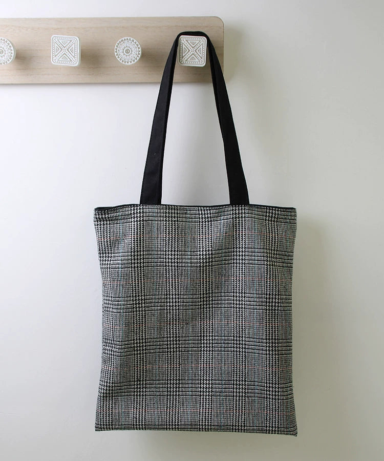 Woolen Pure Cotton Harajuku Style Dual-Use One-Shoulder Canvas Bag