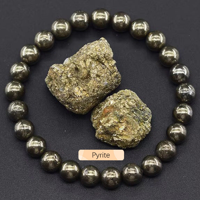 SHINE/TK Cross-border Best Selling 8mm Apatite Sun Stone Beaded Bracelet Handmade Agate Crystal Original Stone Bracelet