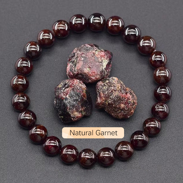 SHINE/TK Cross-border Best Selling 8mm Apatite Sun Stone Beaded Bracelet Handmade Agate Crystal Original Stone Bracelet