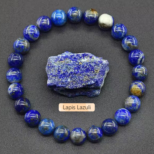 SHINE/TK Cross-border Best Selling 8mm Apatite Sun Stone Beaded Bracelet Handmade Agate Crystal Original Stone Bracelet