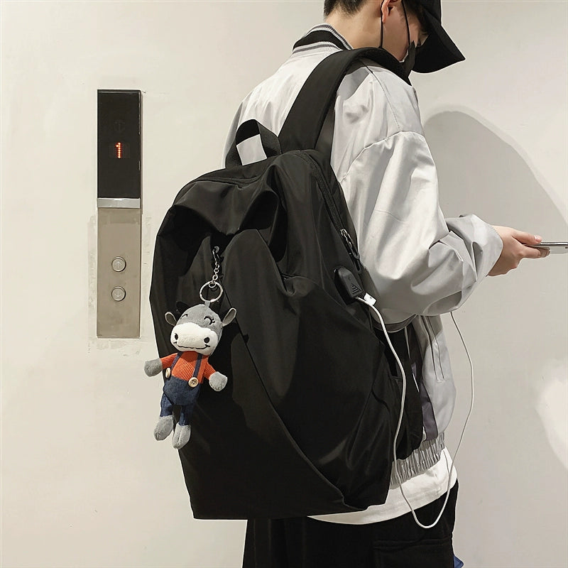 K-style Simple Fashion Trend Female High School Student Backpack