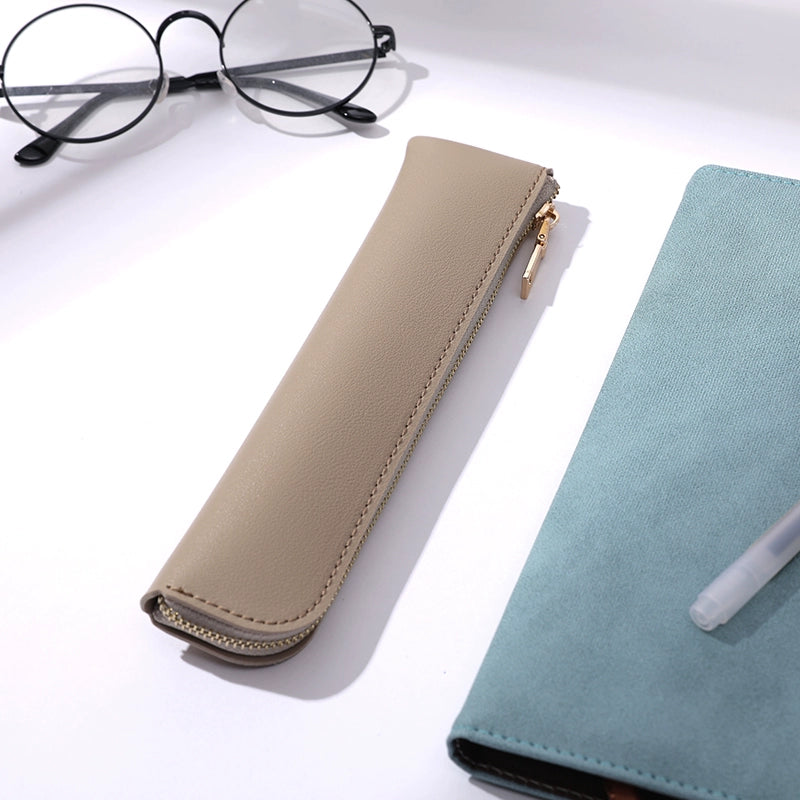 Fresh Leather Mini and Simple Men and Women Pen Sleeve