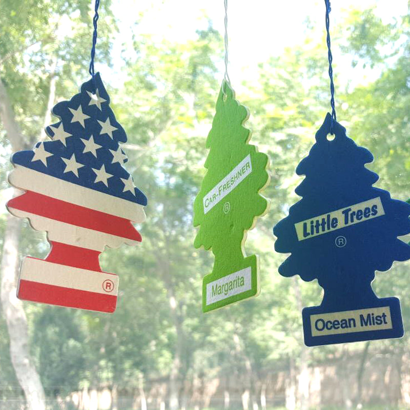 American Small Tree Jasmine Scented Green Tea Car Aromatherapy High-End Car Essential Oil Perfume Pendant Interior Decoration Supplies Car Interior Lasting Suit