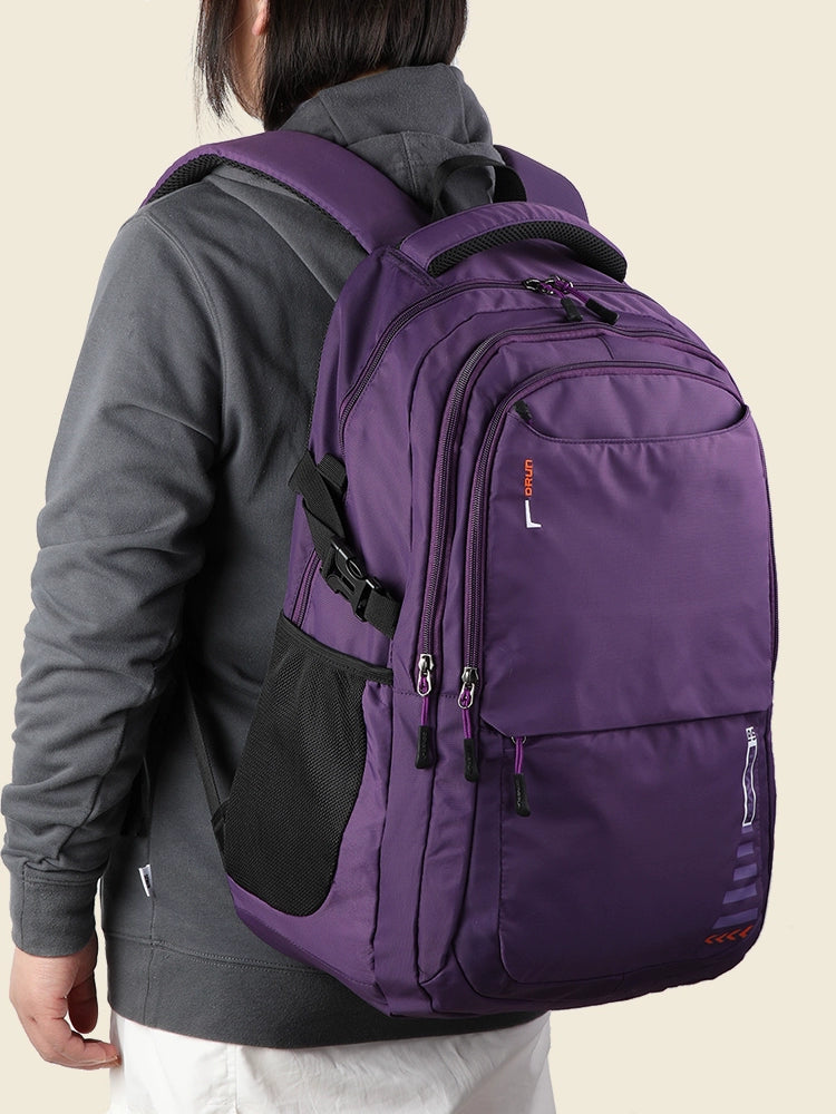 Travel Fashion Men Pure Color Nylon Casual Female Backpack