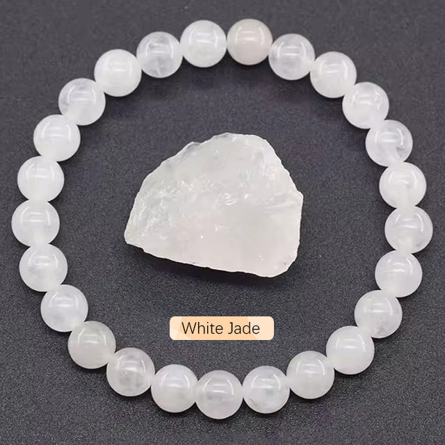 SHINE/TK Cross-border Best Selling 8mm Apatite Sun Stone Beaded Bracelet Handmade Agate Crystal Original Stone Bracelet