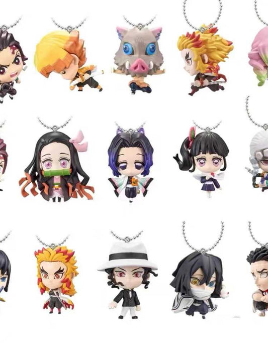 Authentic Bandai Capsule Toy Kimetsu No Yaiba Hanging Pendant Tanjirou My Wife Shan Yi Yi Zhi Zhu Brand New