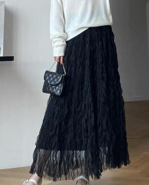 Midi Mesh Skirt