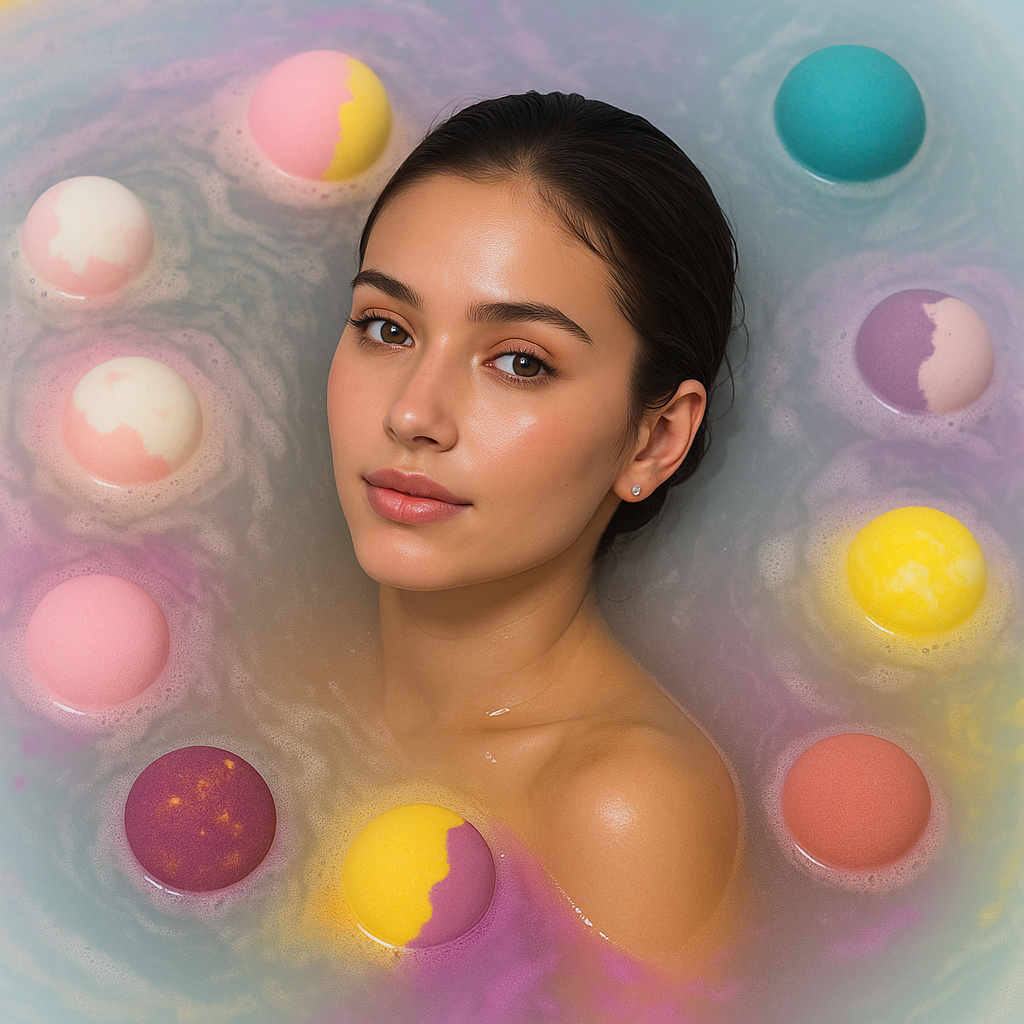EvolutionUSA Refresh Bath Bombs for Women, 24 Lush Bath Bombs Mini Sized, Luxurious Womens Gift for Mother's Day, Easter, Birthday or Self Care, Luxurious & Relaxing Bathbombs, Womens Bath Balls