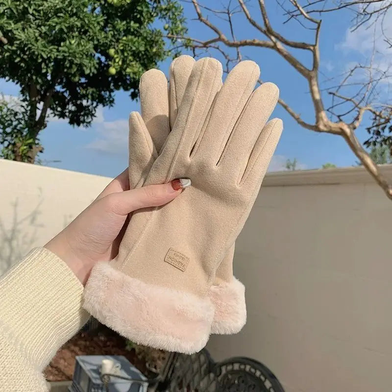 Thermal insulation winter gloves - Heavy-duty windproof and cold-proof couple gloves, suitable for skiing, work and travel