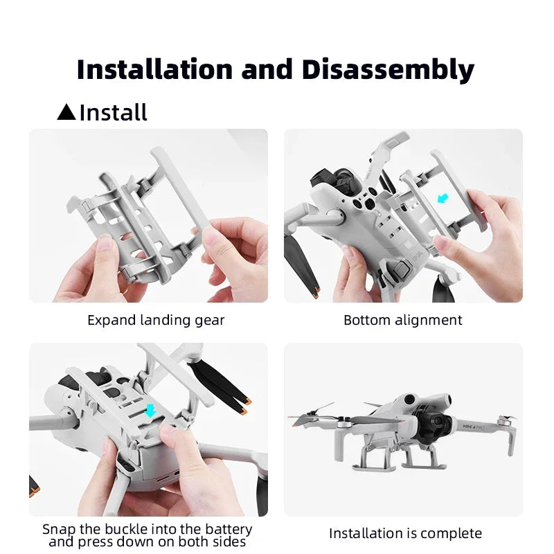 Foldable Landing Gear for DJI Mini 4 Pro,Quickly Release Increased Expansion Leg for DJI Mini 4 Pro Drone Accessories