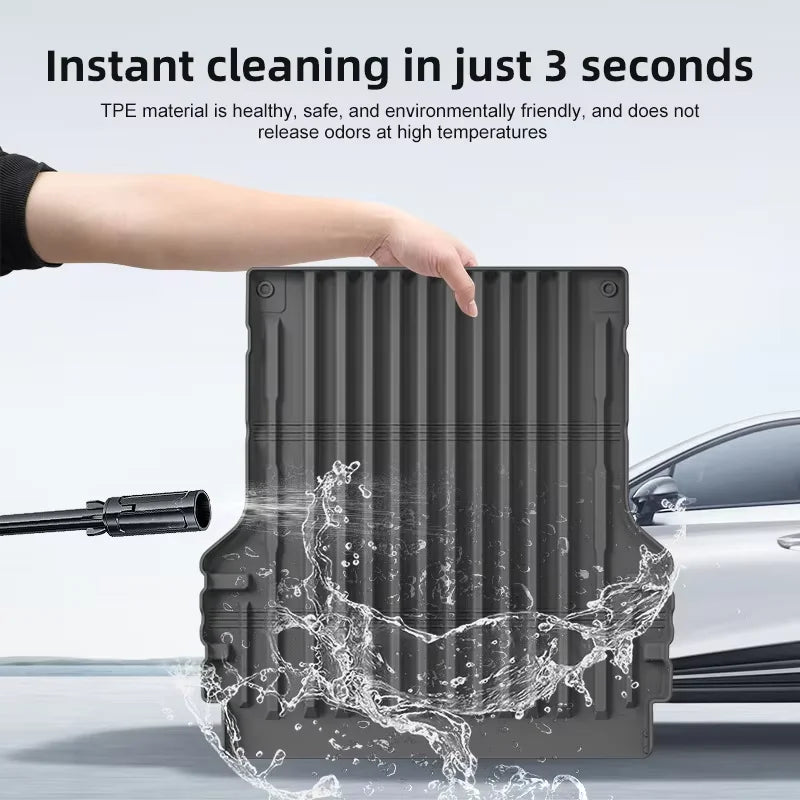 For BYD Shark 2025 2024 Floor Mats Trunk Mats, All Weather Waterproof Anti-Slip Front Rear Cargo Liner Mat Foot Pads