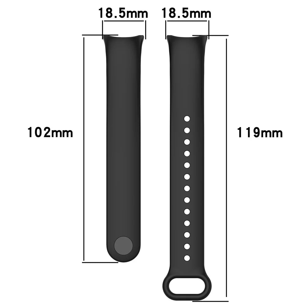 Functional Metal Connector Waterproof Smart Wearable Sleek Design Tpu Strap With Metal Plug Connector Stylish Mi Band8 Wristband