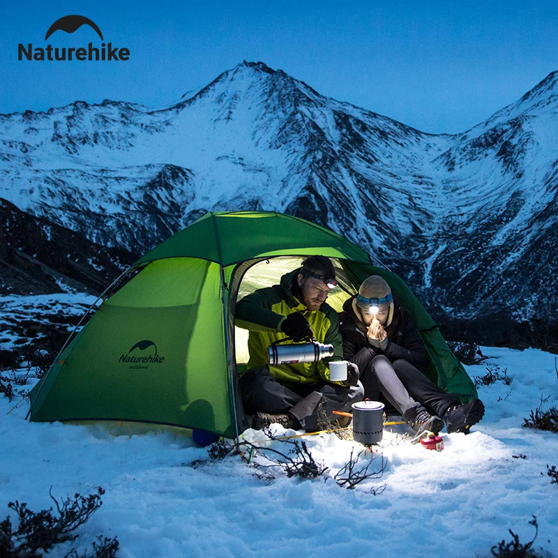 Naturehike Cloud Peak Hexagonal 4 Seasons Tent Ultralight Waterproof 20D Nylon 2 Persons Tent Outdoor Hiking Camp Climbing Tent