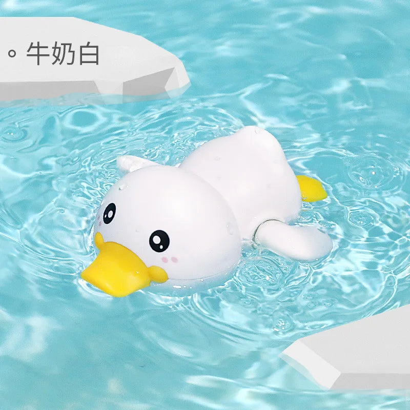 Cartoon Frog Bath Toy For Baby Swimming Pool Bathroom Beach Shower Game Duck Wind-up Clockwork Toy Summer Children Kid Water Toy