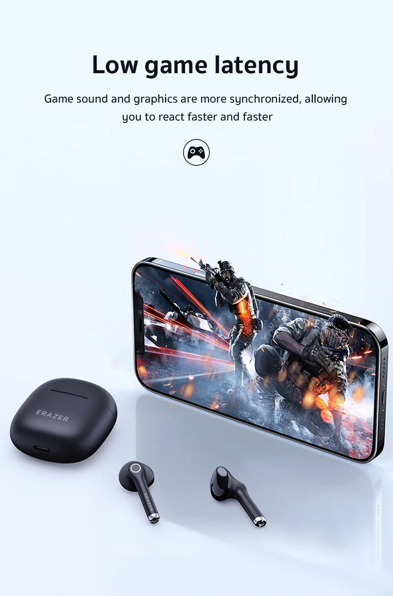Erazer XT90 PRO Bluetooth 5.4 Earbuds Wireless Earphone Waterproof Headsets HIFI Sound Bass Quality With Mic Headphones