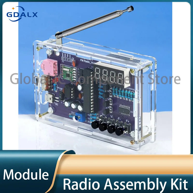 Radio Assembly Kit FM Circuit Board Production MCU DIY Electronic Production (Need To Be Assembled By Yourself)