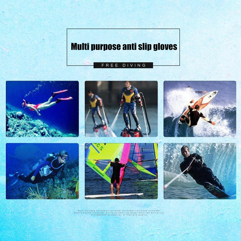 1.5mm Diving Gloves Adults Women Men Wetsuit Gloves Five Finger Warm Wetsuit Winter Gloves for Scuba Diving Snorkeling Surfing