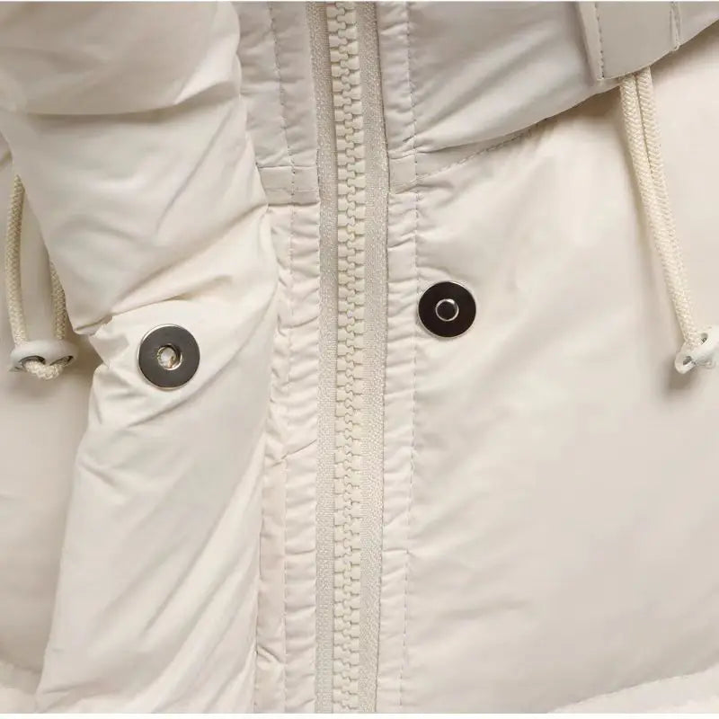 Puff Down Jacket Women's Winter Jacket Padded New Outerwear Hooded Versatile Loose Padding Thickened White Duck Down Warm Coat