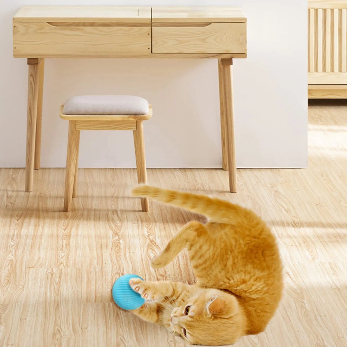 Smart Cat Rolling Ball Toys Rechargeable Cat Toys Ball Motion Ball Self-moving Kitten Toys for Indoor Interactive Playing 2023