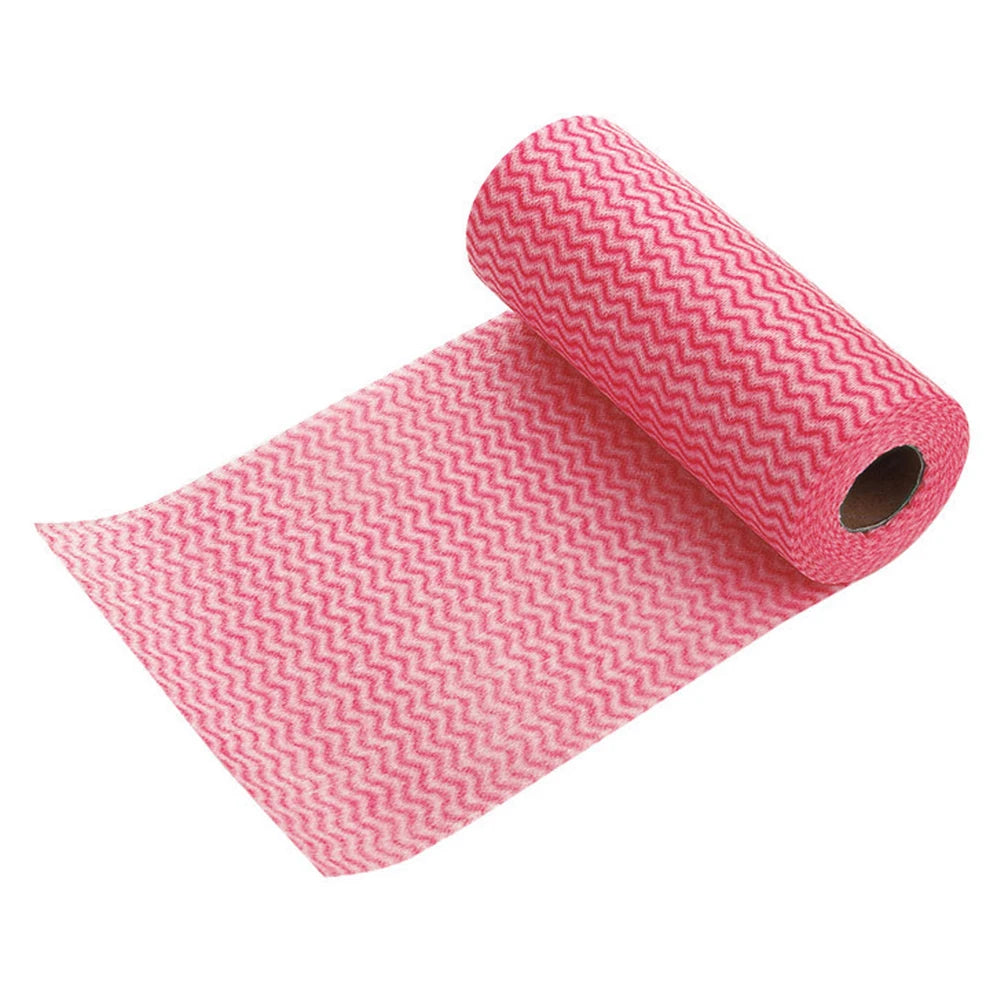50 Count/Roll Cleaning Towels Reusable Cleaning Cloth Dish Rags Kitchen Paper Towels Handy Durable Multi Use Household Supplies