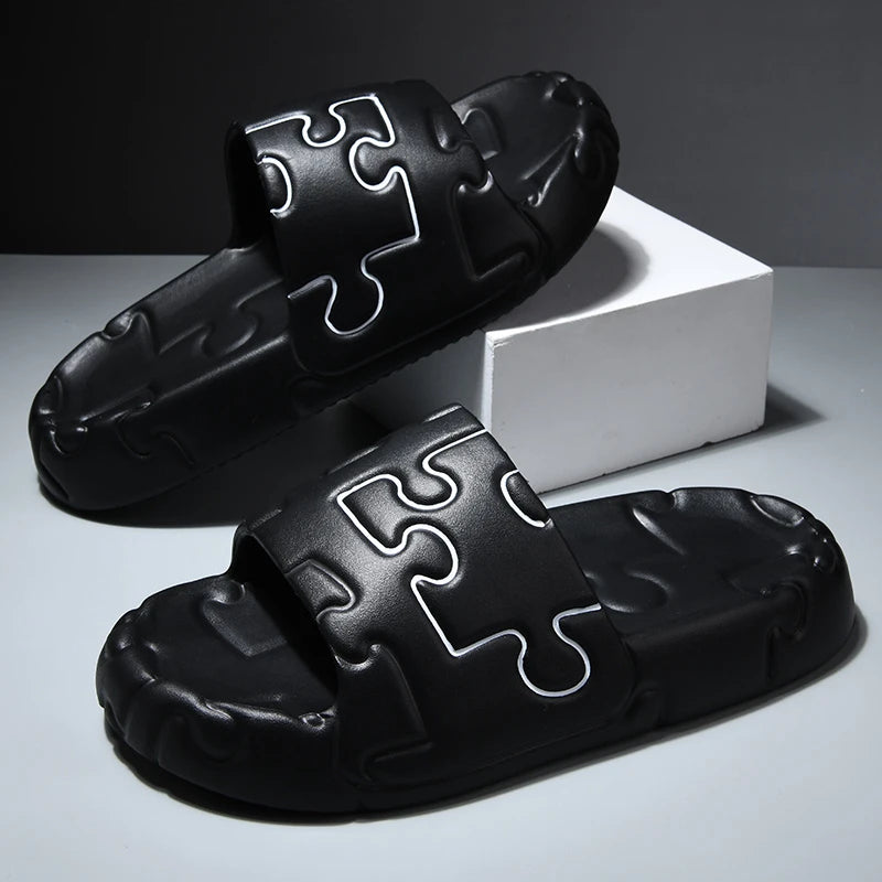 Platform Men Slippers Soft Slippers EVA Women's Slippers Fashion Flip Flops Outdoor Shoes Summer Casual Couple Slippers