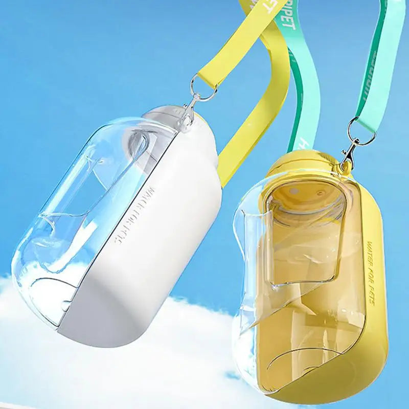 Portable Water Bottle For Dogs Dog Drinking Bottle For Travel Large Capacity Dog Water Dispenser 2 In 1 Puppy Drinking Bowl Leak