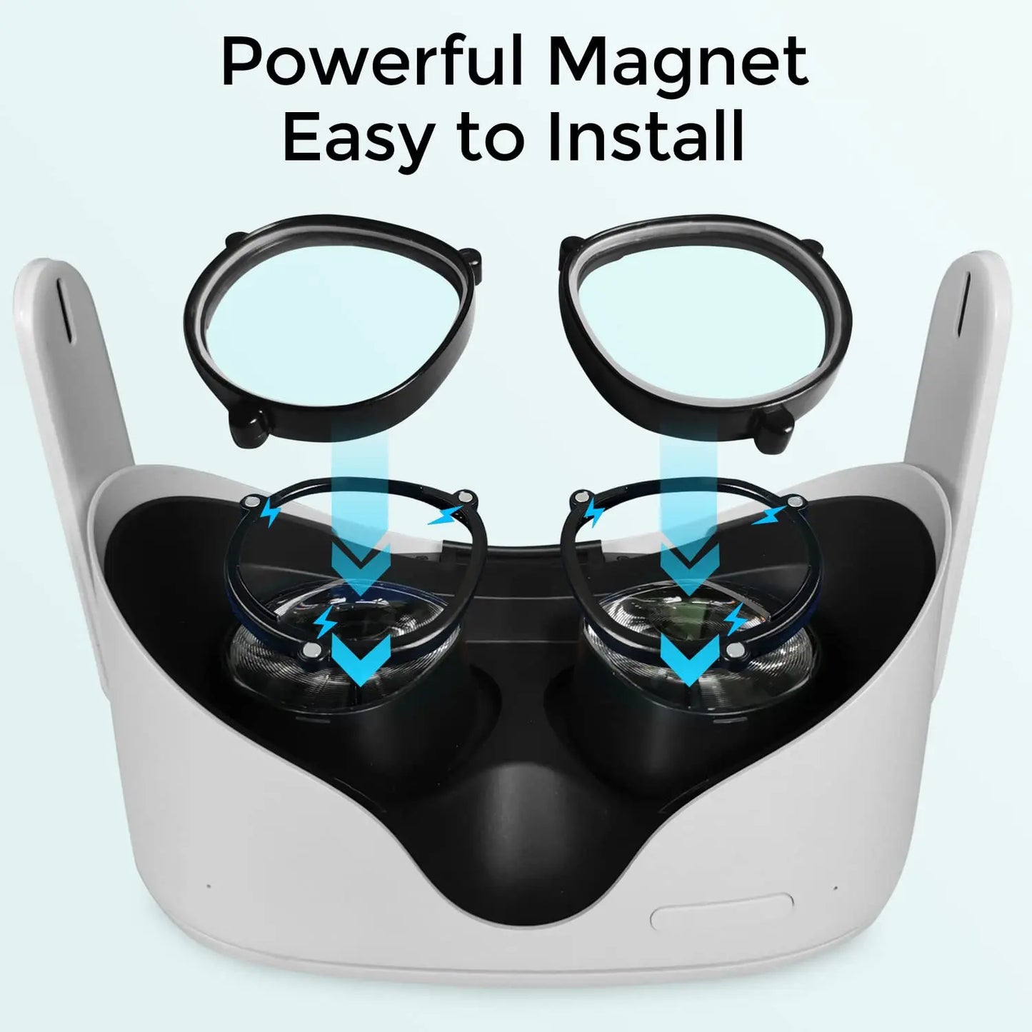 Suitable for customizing VR Meta/Oculus Quest2 myopia lenses, astigmatic magnetic suction prescription glasses accessories