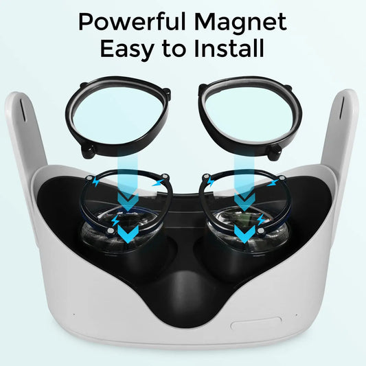 Suitable for customizing VR Meta/Oculus Quest2 myopia lenses, astigmatic magnetic suction prescription glasses accessories