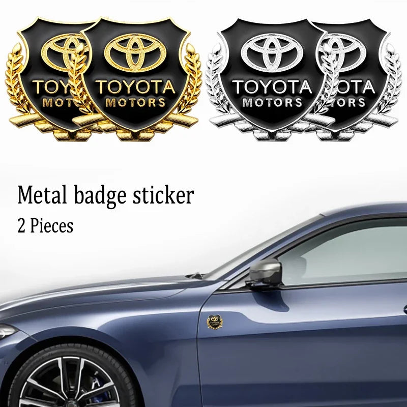 3D Metal Car Body Trunk Sticker Emblem Badge Decals Decoration for Toyota Chr rav4 Yaris prius avensis Corolla Camry Car Styling