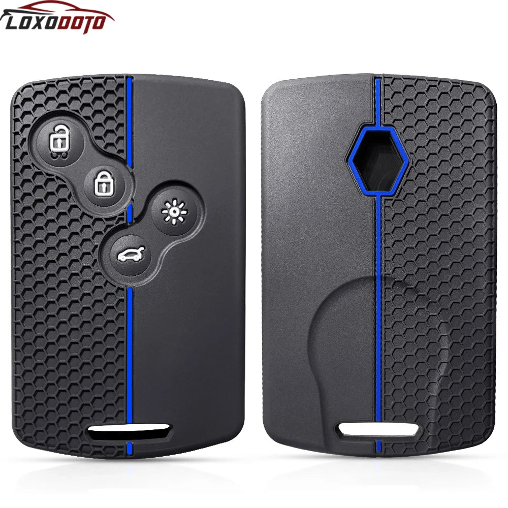 Siliconekey Case Card Cover Holder For Renault Megane 3 2 4 Kadjar Laguna 3 Koleos Clio 4 Captur Scenic 3 Stage Koleos Logan