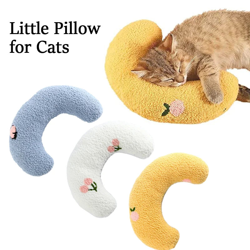 Little Pillow for Cats Fashion Neck Protector Deep Sleep Puppy U-Shaped Pillow Cat Pillow Kitten Headrest Dog Sleeping Pillow