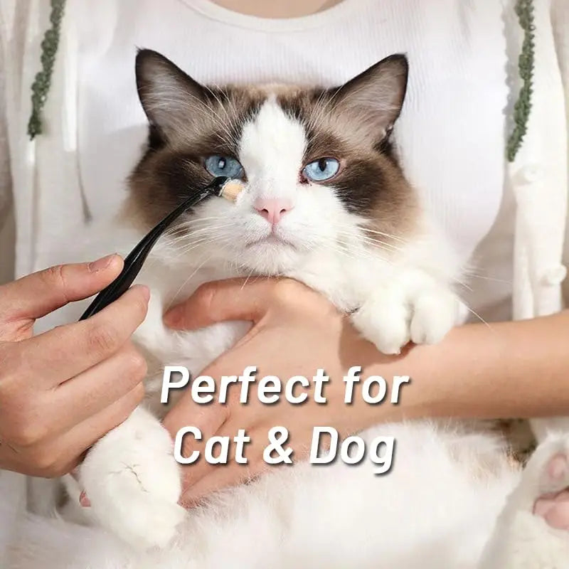 Pet Tear Stain Removal Brush Eye Cleaning Tear Stain Powder Brush Eye Poo Brush Makeup Brush Eye Cleaning Tool for Dog and Cat