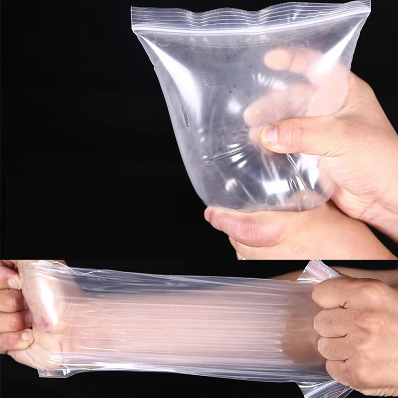 0.16mm Thick Zip Lock Bag Plastic Ziplock Transparent Pouch Poly Zipper Bag Hard Durable Resealable Self Sealing Storage Bag