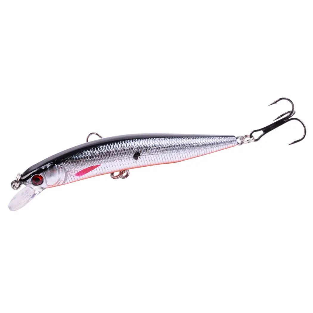 5PC Minnow Wobblers Lure 3D Eyes Hard Plastic Lures Crankbait Wobbler Artificial Bait 10CM/8.6G Good Fishing Tackle Sea Bass Set