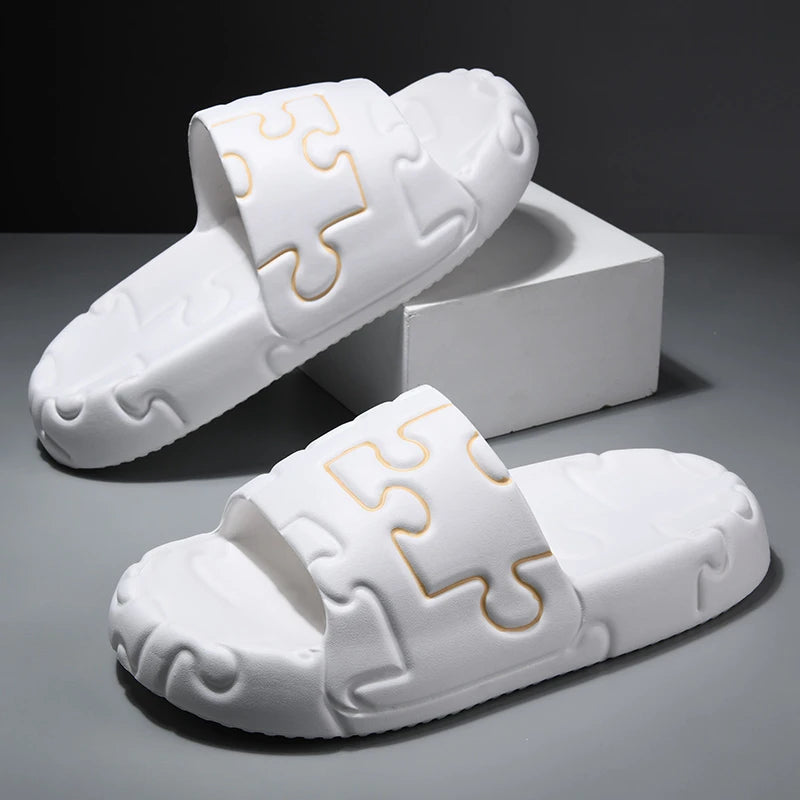 Platform Men Slippers Soft Slippers EVA Women's Slippers Fashion Flip Flops Outdoor Shoes Summer Casual Couple Slippers