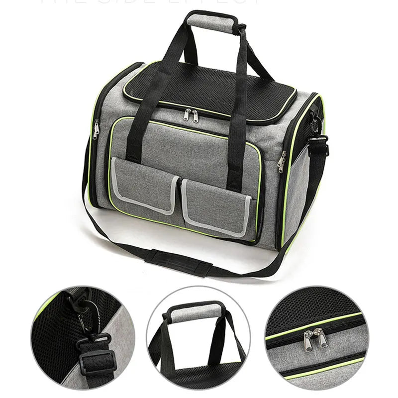 Dog Cat Carriers Bags Shoulder Bag Portable Pet Breathable Foldable Outgoing Travel Backpack Car Portable Transport Cat Bag Cage