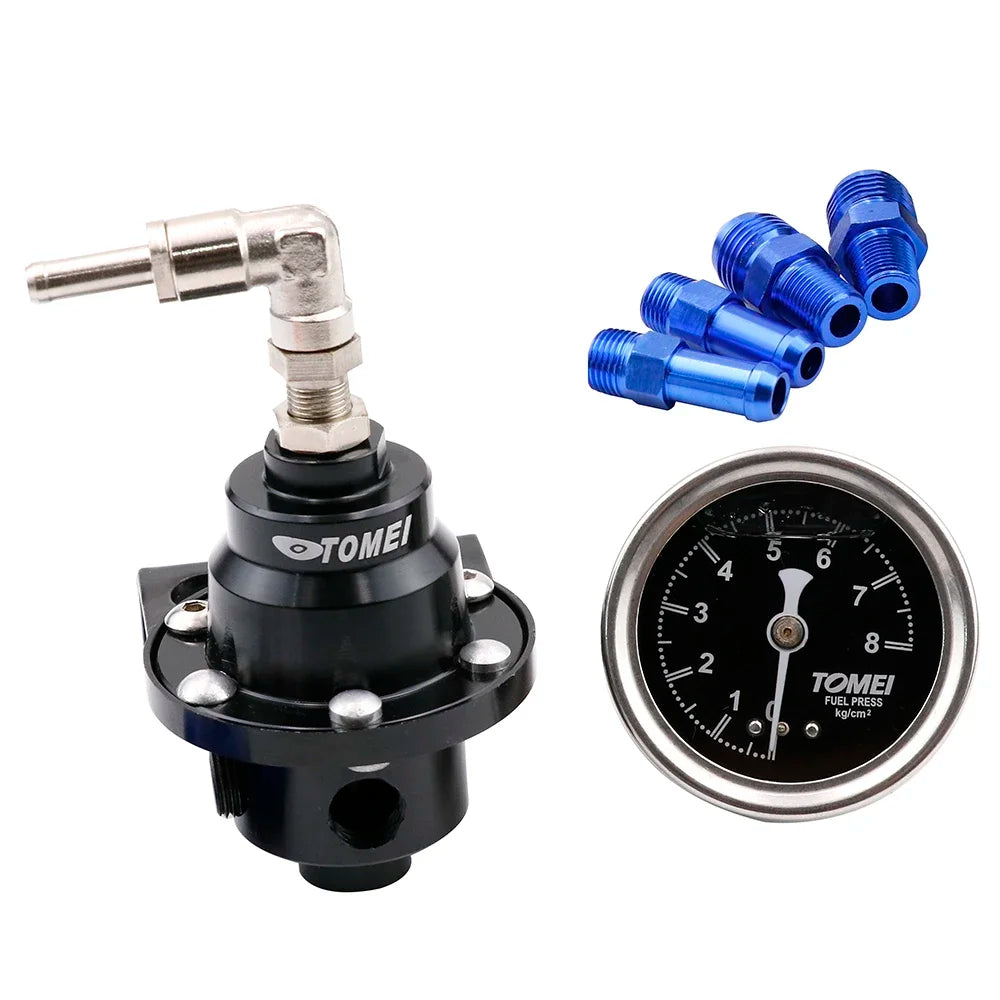 Original Adjustable Racing Fuel Pressure Regulator With gauge and instructions