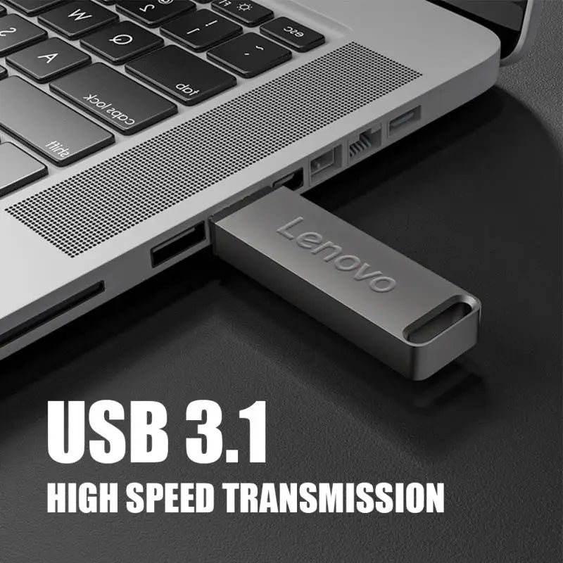 Lenovo Original 2TB USB 3.2 Flash Drive High-Speed Pen Drive 1TB 512GB Metal Waterproof USB Memory For Computer Storage Devices