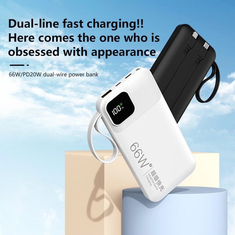 ONEPLUS Power Bank 50000mAh External Spare Battery 66W Fast Charging Portable Charger for IPhone Xiaomi Redmi Poco Powerbank