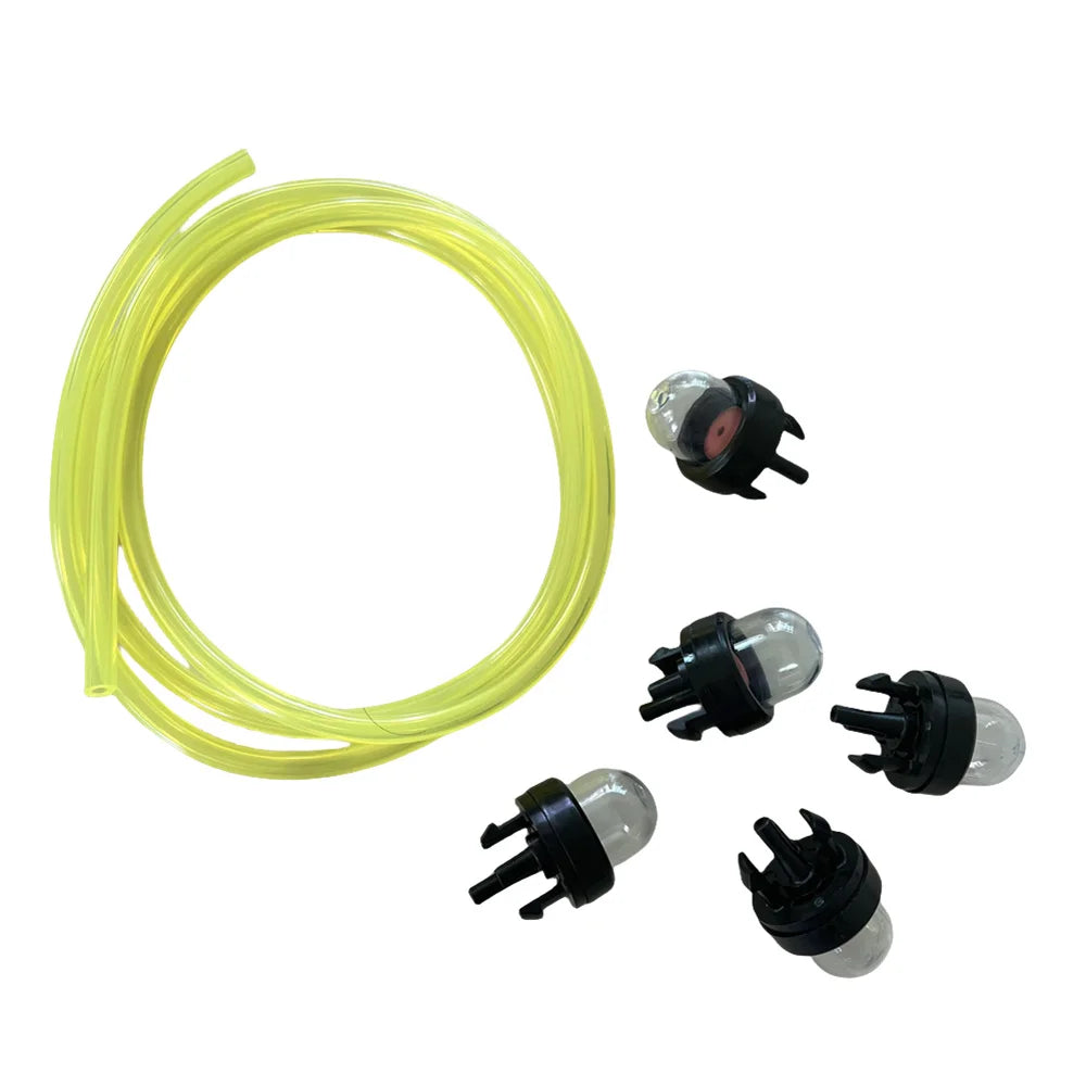 5PCS High Accuracy Primed Bulbs With Fuel Line Carburetor Oil Bubble Fuel Pump Primer For Trimmer Whipper Snipper Chainsaw Parts