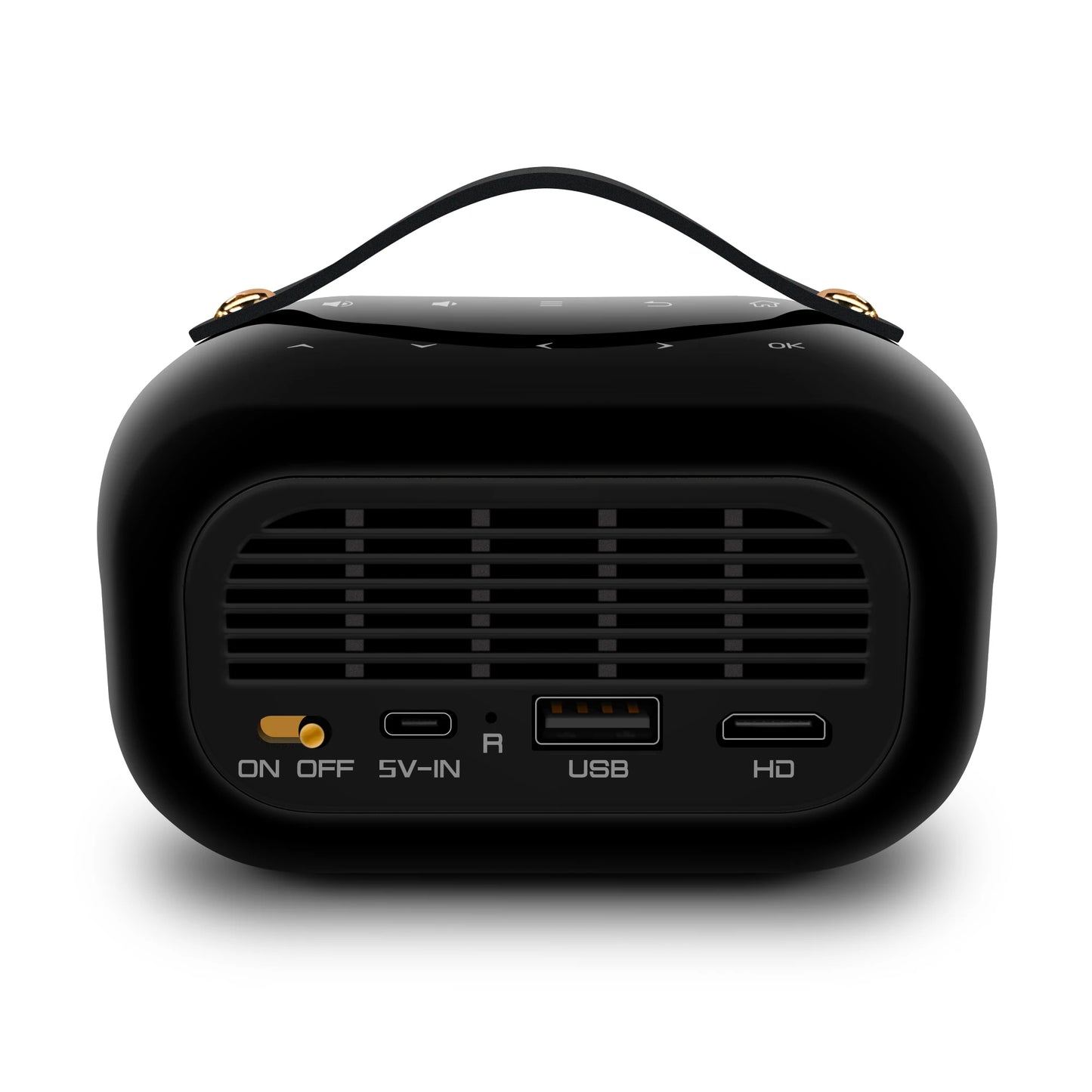 Mini Portable Projector Home Theater 4K 3D DLP Android Smart Ceiling Car Outdoor Wifi Bluetooth Mobile Battery Rechargeable LED