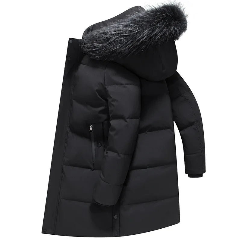 Down Jacket Man Long Men's Puffer Jacket Winter Coats For Men Duck Down Jacket Men Parkas Overcoat Padded Cold Clothes Feather