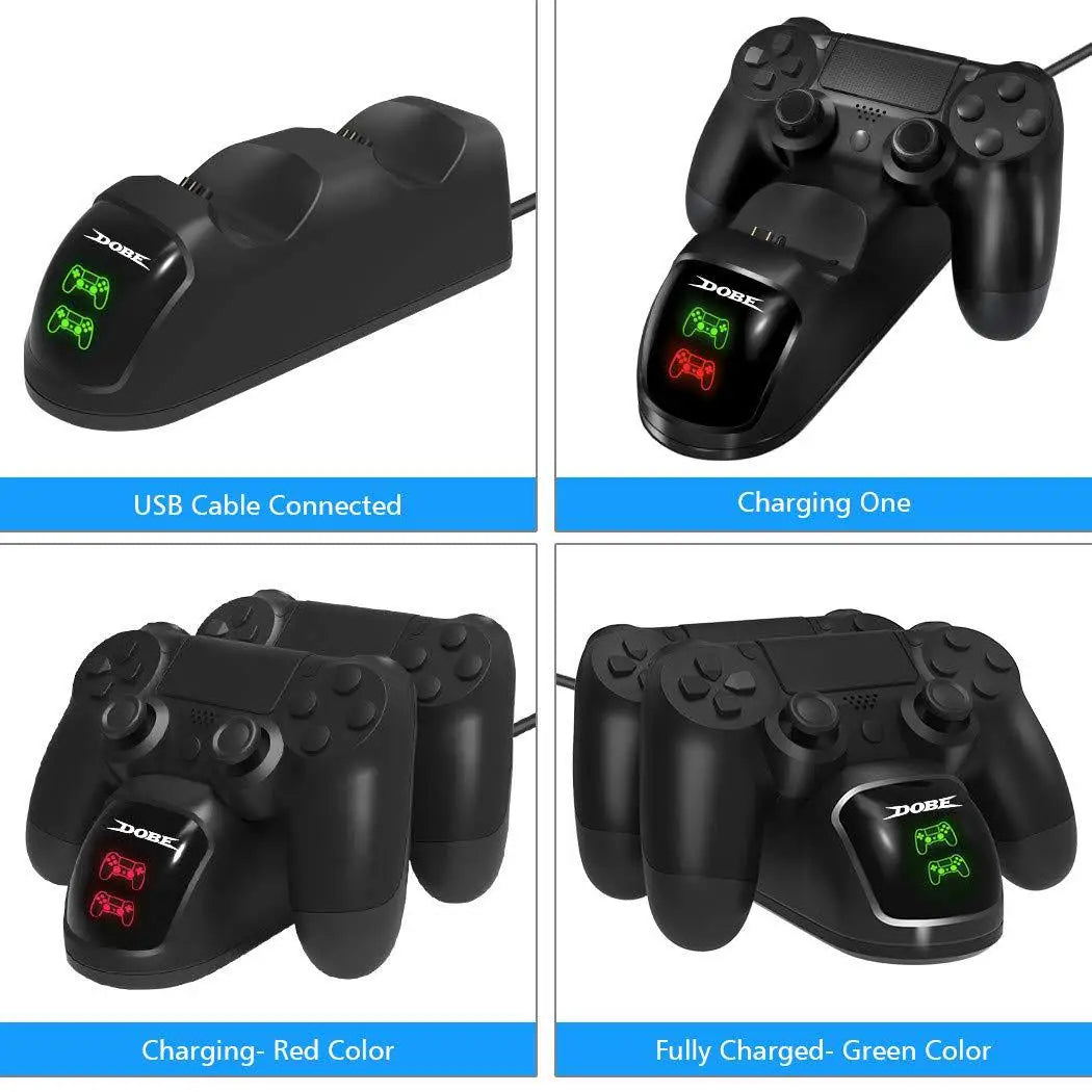 For PS4 Controller Charger Dock Station For Playstation 4 Slim Pro Handle Charging Dock With Indicator Light GamePad Charger