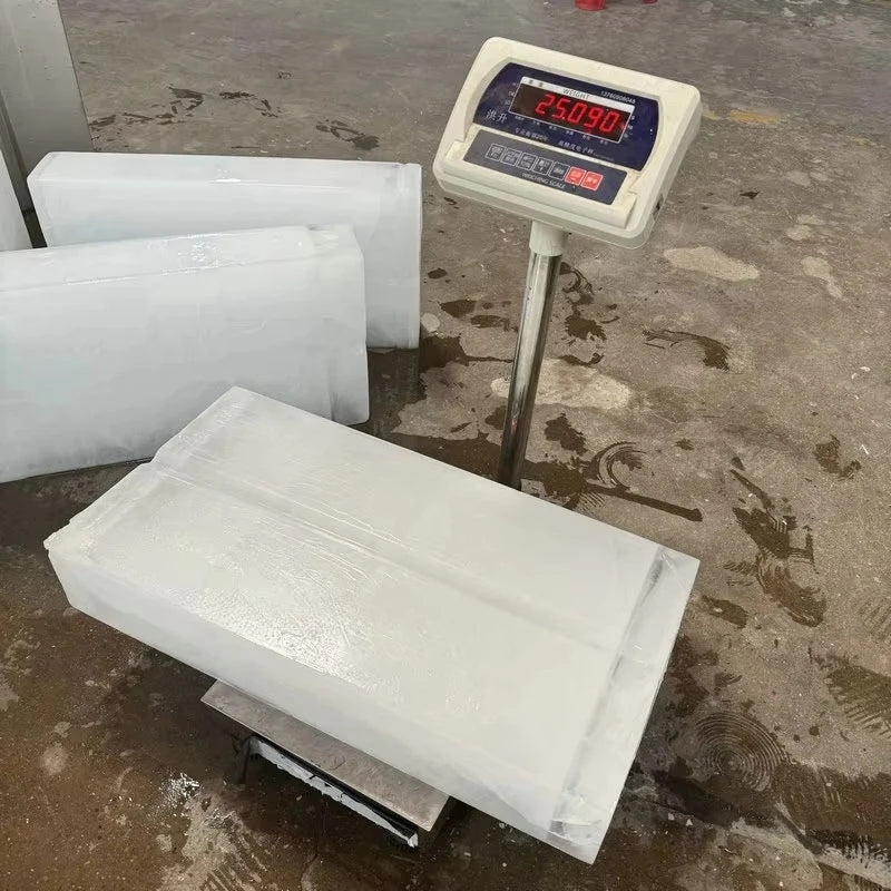 1 Ton Commercial Ice Cube Making Machine, Ice Machine for Cold Storage Building Cooling and Fresh Retention
