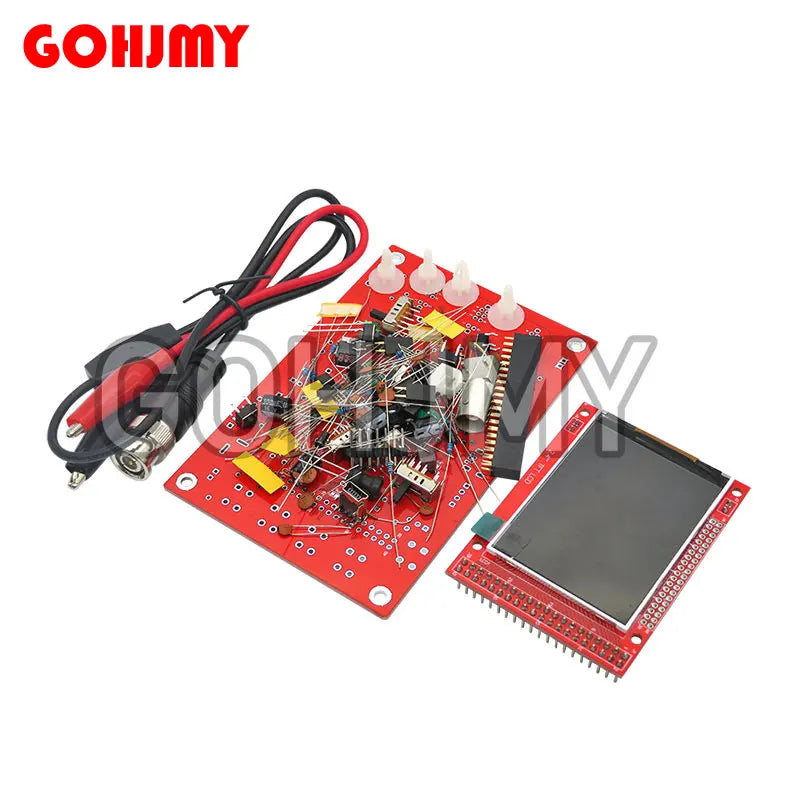 1PCS DSO138 2.4" TFT Digital Oscilloscope Kit DIY 200KHz Tester 1Msps Bandwidth Probe Electronic Production Suite